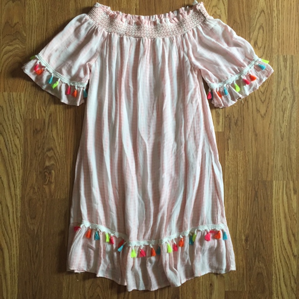 New Dizzy Lizzy Off the shoulder Tassel Dress